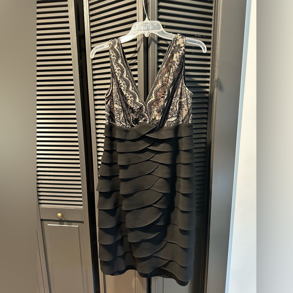 Elegant Black and Lace Dress